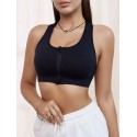 Zip Front Sports Bra