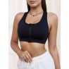 Zip Front Sports Bra