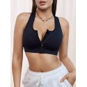 Zip Front Sports Bra