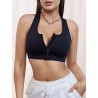 Zip Front Sports Bra